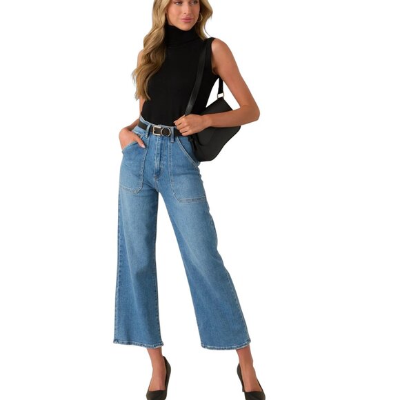 BCBGMaxazria Angora/Wool Bland Sleeveless Turtleneck Sweater - Picture 4 of 8